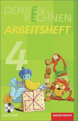 Denken und Rechnen - Ausgabe 2011 für Grundschulen in Hamburg, Bremen, Hessen, Niedersachsen, Nordrhein-Westfalen, Rheinland-Pfalz, Saarland und Schleswig-Holstein: Arbeitsheft 4 mit CD-ROM