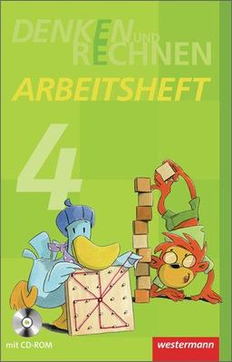 Denken und Rechnen - Ausgabe 2011 für Grundschulen in Hamburg, Bremen, Hessen, Niedersachsen, Nordrhein-Westfalen, Rheinland-Pfalz, Saarland und Schleswig-Holstein: Arbeitsheft 4 mit CD-ROM