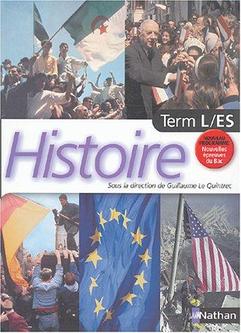 Histoire term. L, ES : livre de l'élève