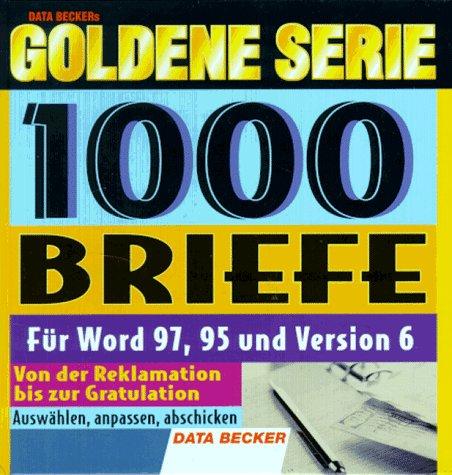 Goldene Serie. Tausend (1000) Briefe. CD- ROM für Windows ab 3.1x/95