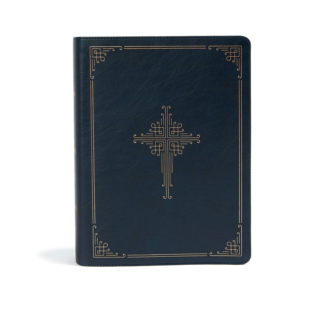 Ancient Faith Study Bible: CSB, Ancient Faith Study, Navy, Leathertouch