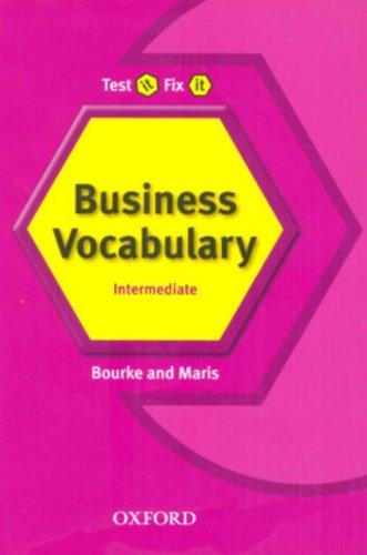 Test It, Fix It Business Vocabulary: Intermediate lev