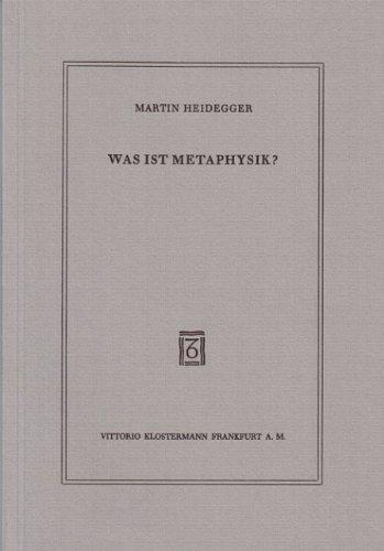 Was ist Metaphysik?