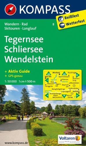 Tegernsee - Schliersee - Wendelstein: Wanderkarte mit Aktiv Guide, Radwegen, Skitouren und Loipen. GPS-genau. 1:50000