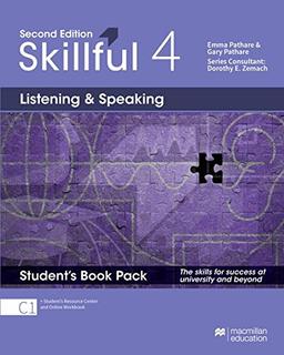 Skillful 2nd edition Level 4 – Listening and Speaking: The skills for success at university and beyond / Student’s Book with Student's Resource Center and Online Workbook