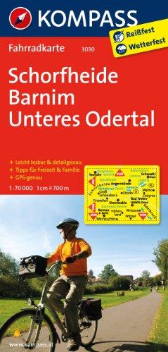 Schorfheide - Barnim - Unteres Odertal 1 : 70 000: Fahrradkarte. GPS-genau