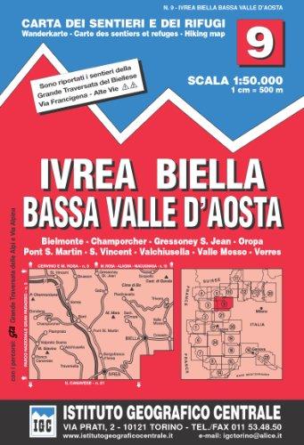 IGC Italien 1 : 50 000 Wanderkarte 9 Val d'Aosta