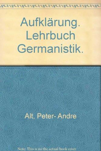 Lehrbuch Germanistik: Aufklärung