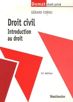 Droit civil : introduction au droit