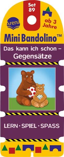 Mini Bandolino Set 89. Das kann ich schon – Gegensätze: Lernspiel mit Lösungskontrolle für Kinder ab 3 Jahren