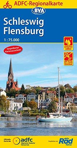 ADFC-Regionalkarte Schleswig Flensburg 1:75.000, reiß- und wetterfest, GPS-Tracks Download: Vergrößerter Kartenausschnitt (ADFC-Regionalkarte 1:75000)