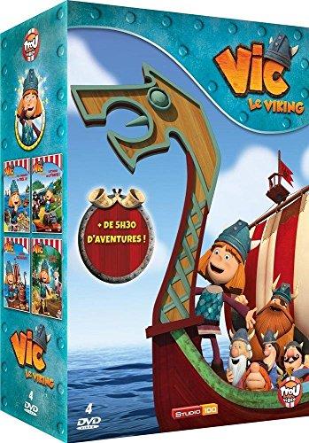 Coffret vic le viking : à la conquête du trésor ; a l'attaque des pirates ; grand voyageur ; cap sur la magie [FR Import]