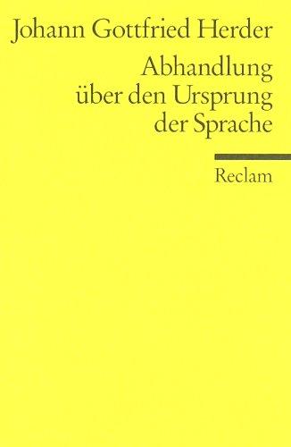 Abhandlung über den Ursprung der Sprache