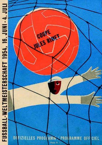 Offizielles Finalprogramm Fussballweltmeisterschaft 1954: 4. Juli 1954 im Wankdorfstadion von Bern. Reprint