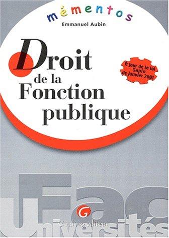 Droit de la fonction publique (Mementos)