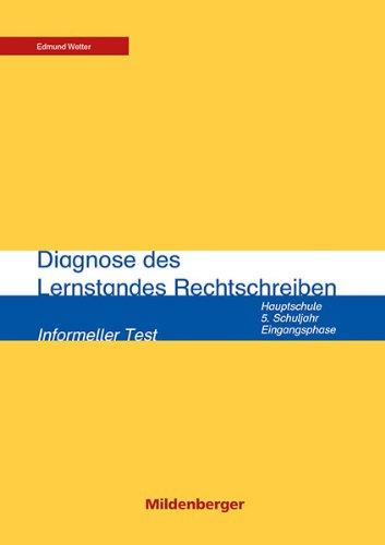 Diagnose des Lernstandes Rechtschreiben: 5. Schuljahr, 34 Kopiervorlagen