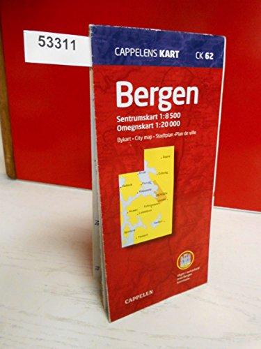 Bergen Cappelen CK62 stadskarta : 1:8500-1:20000