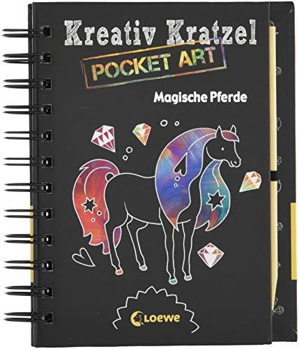 Kreativ-Kratzel Pocket Art: Magische Pferde (Kreativ-Kratzelbuch)