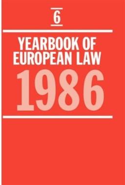 Yearbook of European Law, 1986