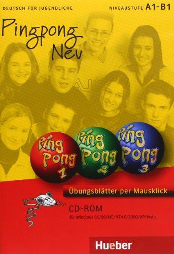 Pingpong neu: Übungsblätter per Mausklick.Deutsch als Fremdsprache / CD-ROM