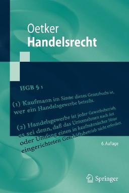 Handelsrecht (Springer-Lehrbuch) (German Edition)