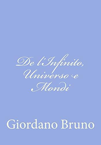 De l'Infinito, Universo e Mondi