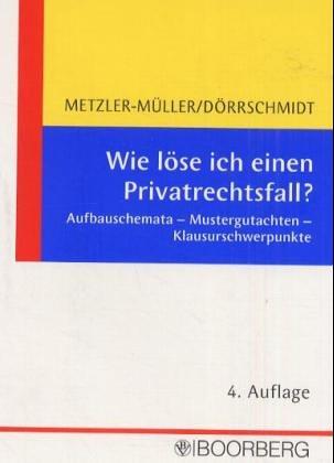 Wie löse ich einen Privatrechtsfall? Aufbauschemata - Mustergutachten - Klausurschwerpunkte