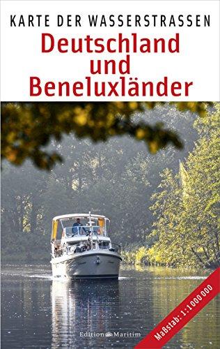 Deutschland und Beneluxländer: Karte der Wasserstraßen