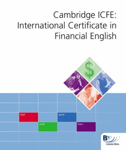 Cambridge ESOL International Certificate in Financial Englis: Workbook (Int Cert Financial Eng Workbk)