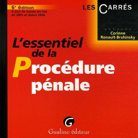 L'essentiel de la Procédure pénale