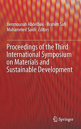 Proceedings of the Third International Symposium on Materials and Sustainable Development