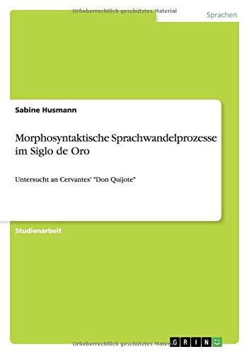 Morphosyntaktische Sprachwandelprozesse im Siglo de Oro: Untersucht an Cervantes' "Don Quijote"