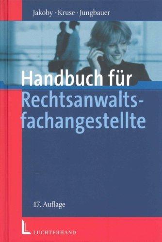 Handbuch für Rechtsanwaltsfachangestellte