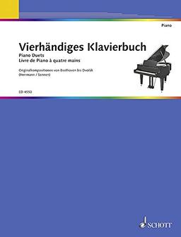 Vierhändiges Klavierbuch: Originalkompositionen von Beethoven bis Dvorák. Klavier 4-händig.