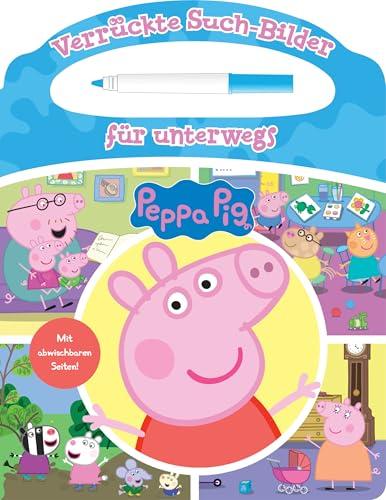 Peppa Pig - Verrückte Such-Bilder für unterwegs - Wimmelbuch - Pappbilderbuch mit Stift und abwischbaren Seiten ab 3 Jahren - Peppa Wutz