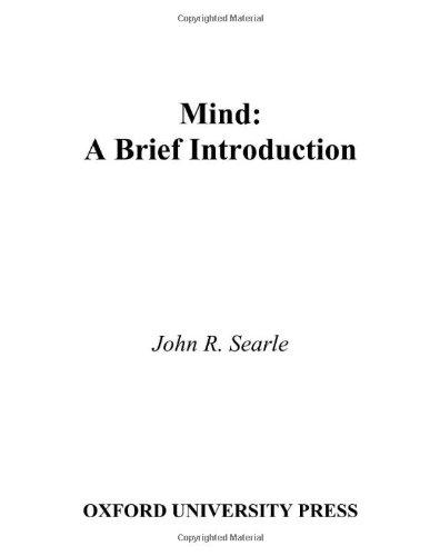 Mind: A Brief Introduction (Fundamentals of Philosophy)