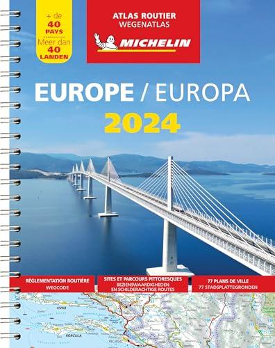 Europe 2024 : atlas routier : + de 40 pays. Europa 2024 : Wegenatlas : meer dan 40 Landen