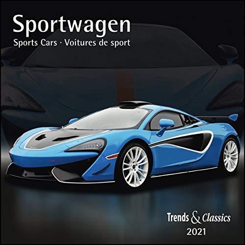 Sportwagen Sports Cars 2021 - Broschürenkalender - Wandkalender - mit Schulferientabelle und Jahresübersicht 2021 - Format 30 x 30 cm