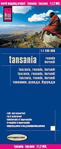 Reise Know-How Landkarte Tansania, Ruanda, Burundi (1:1.200.000): world mapping project