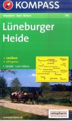 Lüneburger Heide. Wandern/Rad/Reiten. 1:50.000, GPS-genau