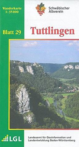 Tuttlingen: Wanderkarte 1:35.000 (Karte des Schwäbischen Albvereins)