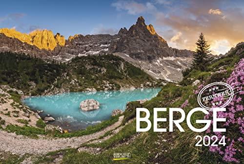 Berge 2024: Großer Foto-Wandkalender mit grandiosen Bergpanoramen. Ferweh Edition mit Jahres-Wandplaner. PhotoArt Panorama Querformat: 58x39 cm.