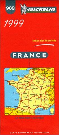 Michelin Frankreich 1 : 1 000 000. Straßenkarte. Mit touristischen Hinweisen. Ortsverzeichnis (Michelin Map, 989)