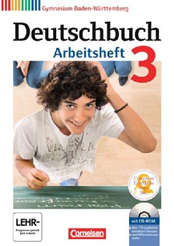 Deutschbuch Gymnasium - Baden-Württemberg - Neubearbeitung: Band 3: 7. Schuljahr - Arbeitsheft mit Lösungen und Übungs-CD-ROM