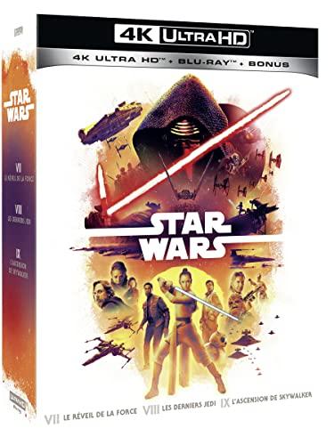 Star wars - episodes 7 à 9 : le réveil de la force + les derniers jedi + l'ascension de skywalker 4k ultra hd [Blu-ray] [FR Import]