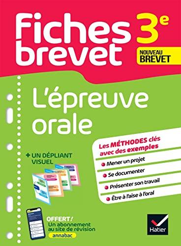 L'épreuve orale, 3e : nouveau brevet