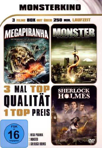 MONSTERKINO - Megapiranha - Monster - Sherlock Holmes (3 Filme Box)