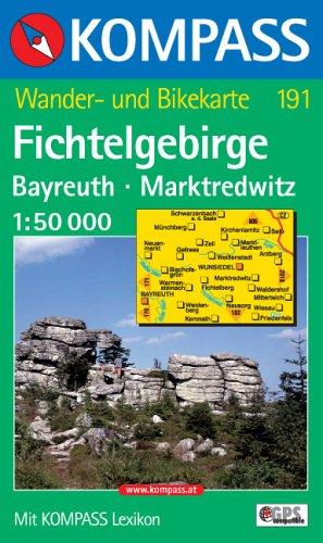 Fichtelgebirge, Bayreuth, Marktredwitz 1 : 50 000: Wander- und Radtourenkarte. GPS-genau