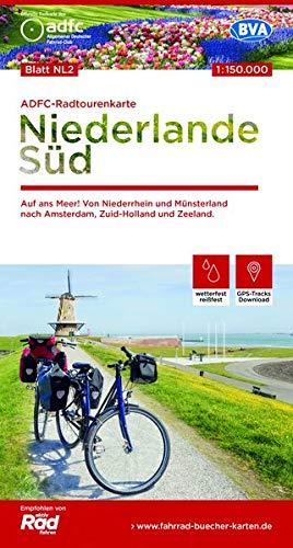 ADFC-Radtourenkarte NL 2 Niederlande Süd, 1:150.000, reiß- und wetterfest, GPS-Tracks Download: Auf an Meer! Von Niederrhein und Münsterland nach ... und Zeeland (ADFC-Radtourenkarte 1:150000)