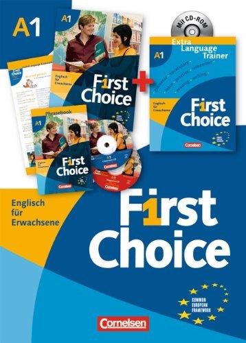 First Choice: A1 - Kursbuch, Extra Language Trainer (ELT) mit CD-ROM in Mappe: Mit Magazine CD, Classroom CD, Phrasebook: Mit Magazine CD, Classroom CD und Phrasebook